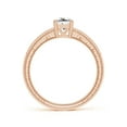 thumbnail image 2 of ANGARA Natural Princess Cut Diamond Ring in 14K Rose Gold for Women (Size-4.7mm| Color-H| Clarity-SI2) | April Birthstone, Anniversary, Jewelry Gift for Women | Natural Diamond Ring, 2 of 9