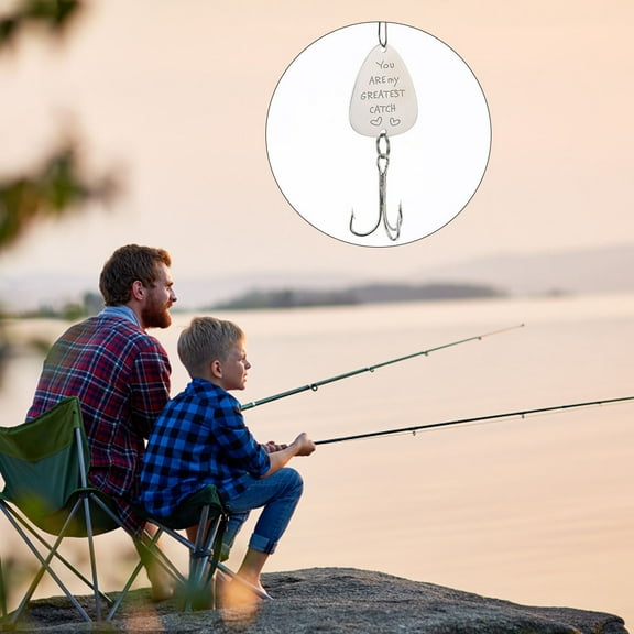 Raindrops Novelty Fishing Lures Fishhook Keychains Metal present 1Pcs