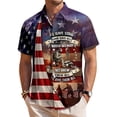 thumbnail image 2 of Telankuip Men's American 250th Anniversary Print Summer Shirts 1776-2026 Patriotic Tee Loose Breathable Button down down Casual Top for Independence Day 2-Blue XL, 2 of 5