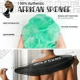 thumbnail image 5 of African Exfoliating Net Sponge Black - 2 Pieces Real African Loofah Shower Sponges - Body Scrubber Exfoliating Washcloth Black & Seawave - Africa Bath Sponges for Back Scrubber Shower Accessories, 5 of 6
