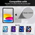 thumbnail image 4 of MoKo Touch Keyboard Case for iPad (A16) 11th Generation 11 inch 2025, iPad 10th Generation 10.9 inch Case with Pencil Holder, 7 Colors Backlit Detachable Bluetooth Keyboard,Black, 4 of 8