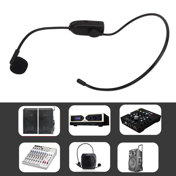 Micrófono Para La Cabeza, Auriculares Con Micrófono Con Rango De Recepción De 25 M, Muy Sensibles, Fáciles De Usar Para Transmisión En Vivo