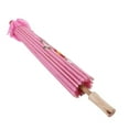 thumbnail image 3 of Chinese Umbrella Art Decor Painted Parasol For Wedding Party Oil Paper Umbrella(Pink), 3 of 8