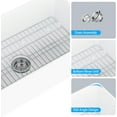 thumbnail image 3 of QinaQin Porcelain White Undermount or Drop-In Kitchen Sink, Durable Ceramic Stain-Resistant Easy-to-Clean Design, 3 of 7