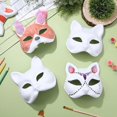 thumbnail image 2 of 10Pcs Party Blank Mask Animal Cosplay Mask DIY Mask Unpainted Blank Mask Masquerade Mask, 2 of 4