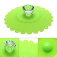 thumbnail image 1 of Termo Tapa de copa de diamante de silicona de encaje Tapa de copa de aislamiento térmico (verde) Tmvgtek Libre de BPA, 1 of 6