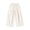 White, variant on CPNG Girls Wide Leg Pants Solid Color Elastic Waist Casual Cropped Pants Trendy Baggy Lightweight Breathable Streetwear