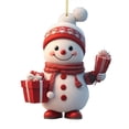 thumbnail image 2 of Mini Navideña Muñeco Nieve para Navidad Ventana Y Chimenea, 2 of 9