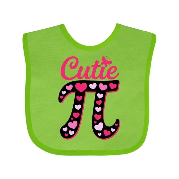 Inktastic Cutie Pi Girls Baby Bib