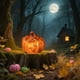 thumbnail image 4 of Halloween Decorations LED Luminous Pumpkin Lanterns Holiday Props Desktop Ornaments, 4 of 6