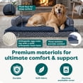 thumbnail image 5 of FurHaven Pet Products Orthopedic Sofa-Style Pet Bed for Dogs & Cats, Diamond Gray, Jumbo, 5 of 9