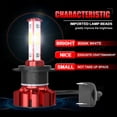 thumbnail image 6 of CHUSYYRAY for BMW X1 2012-2017 2018 6x Combo LED Headlight high low Fog Light Bulbs 6000K Super White, 6 of 9