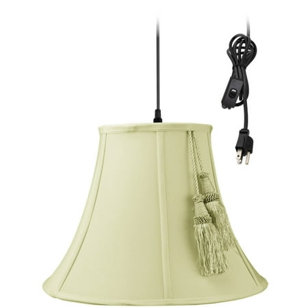 plug swag ceiling light pendant eggshell tassel shade walmart dialog displays option button additional opens zoom