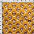 thumbnail image 4 of oneOone Cotton Cambric Yellow Fabric Asian Ikat Sewing Craft Projects Fabric Prints By Yard 56 Inch Wide, 4 of 4
