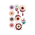 thumbnail image 1 of 2 pegatinas nuevas para ventana de Halloween, pegatinas grandes de demonios aterradores para decoración de fiesta de Halloween, pegatinas de bricolaje con manos y pies sangrientos para la escuela familiar de vidrio(M) brillar Electrónica, 1 of 5