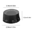 thumbnail image 3 of Guitar Knob; Guitar Volume Knob; Three Color Acrylic Standard For Guitar Music Practice Performance Music Enthusiast, 3 of 7