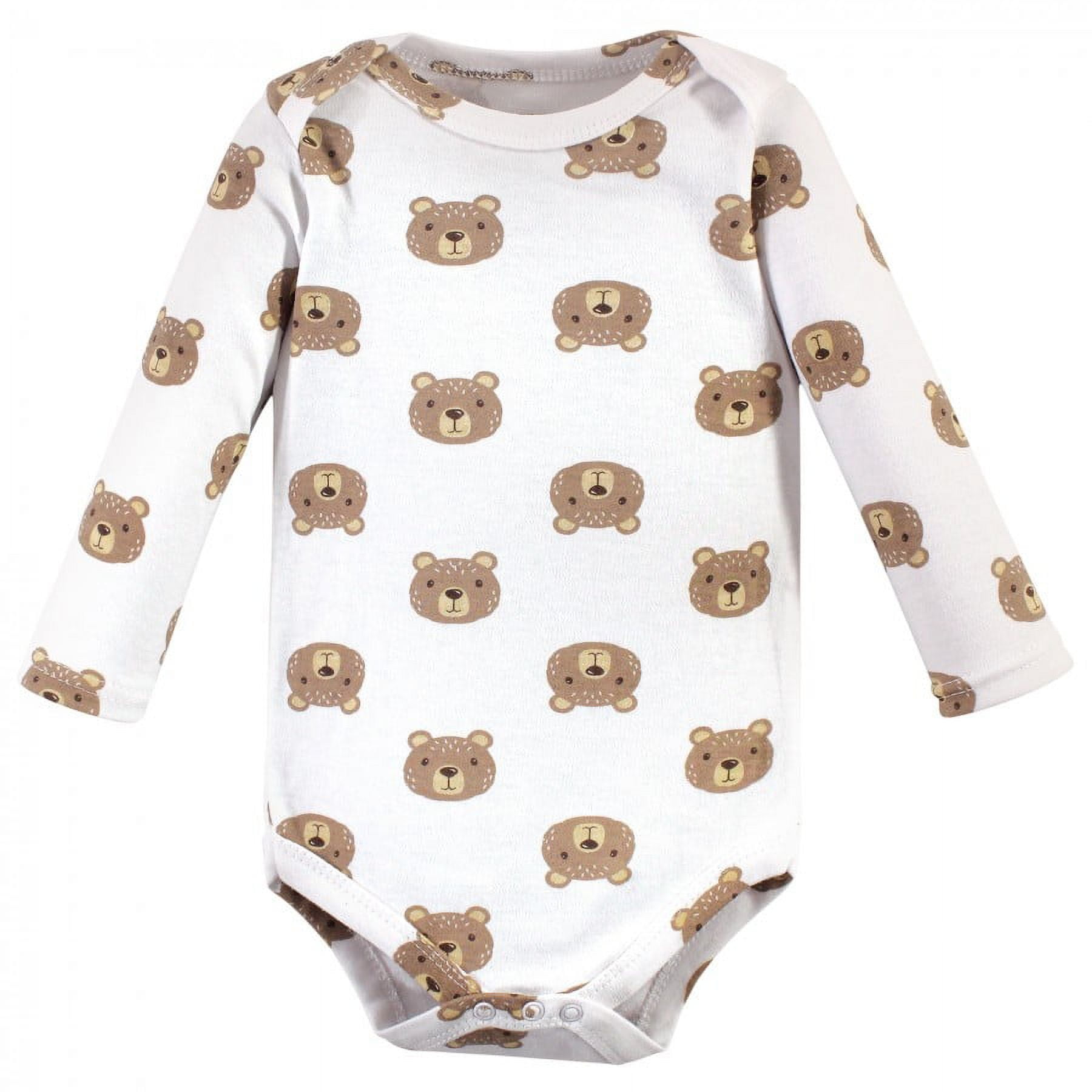 Hudson Baby Cotton Long-Sleeve Bodysuits, 5-Pack, Newborn- 24 Months