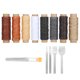 thumbnail image 2 of Kit de costura de cuero, 24 Uds., agujas, hilo, puntas, cincel, herramientas de reparación, conjunto artesanal hecho a mano, 2 of 8