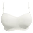 thumbnail image 4 of Alun Womens Soft Comfortable No Underwire Bras Seamless Push up Bralettes Full Coverage Breathable Fabric Pure Color Casual Tshirt Brassiere for Everyday Wear White S, 4 of 5