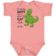 thumbnail image 3 of Inktastic T-Rex Can't Clap Boys or Girls Baby Bodysuit, 3 of 5