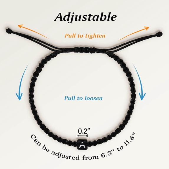 Bracelets for Women Men Teens Handmade Rope Minimalist Jewelry Initial String Bracelets for Couples Fashion Accessories for Everyday Wear