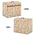 thumbnail image 3 of HELLHERO Sewing Machine Protector Cover Colourful Flowers Storage Pocket Soft for Most Singer and Brother Sewing Machine, 3 of 8