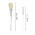 thumbnail image 2 of Conjuntos de brochas de maquillaje ligeras y duraderas de 10 piezas de Unique Bargains para viajes de negocios, plástico de lana de fibra artificial blanca, 2 of 5