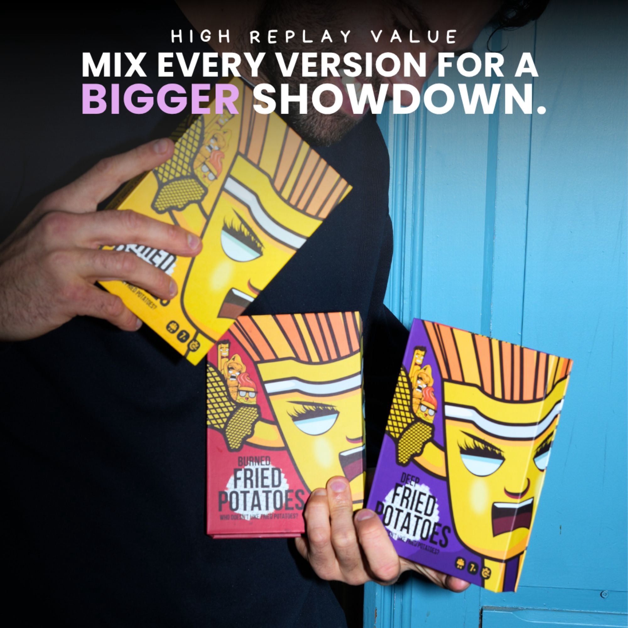 Fried Potatoes Deep Fried Edition Family Card Game for Ages 7+, from Asmodee