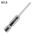 thumbnail image 1 of 1 Pce Embout Boule Tournevis Hexagonal Embout Métrique Hexagonal 50mm Long Embout Magnétique H1.5, 1 of 9