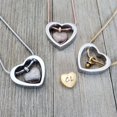 thumbnail image 2 of Personalized Gold Fingerprint Drop Heart Cremation Necklace Urn Ashes Holder Stainless Steel Memorial Jewelry with Free Velvet Jewelry Box and Funnel Kit, 2 of 12