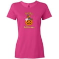 thumbnail image 3 of Inktastic Happy Halloween Kittens in Pumpkin Women's T-Shirt, 3 of 5