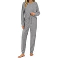 thumbnail image 3 of Fantaslook Two Piece Sets for Women Lounge Sets Casual Long Sleeve Tops and Long Pants Vacation Travel Fall Outfits Pajama Sets, 3 of 8