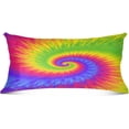 thumbnail image 2 of Tie Dye Colorfull Plush Pillow Case, Zippered Bed Pillow Pillowcases, Super Soft and Cozy Pillowcase Covers for Sleep Decor Giftsation - King Size 20x40in, 2 of 7