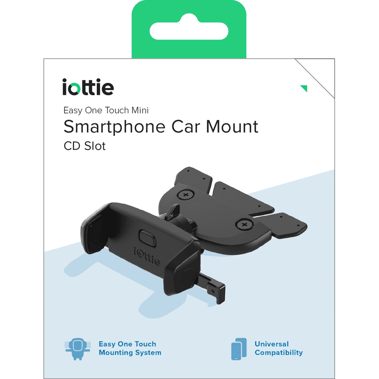 iOttie Easy One Touch Mini CD Slot Mount and Phone Holder, Black