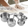 thumbnail image 3 of Sonew 5pcs/ Set Stainless Steel Anti-rust Measuring Cup Spoon Baking Cooking Tool, Anti-rust  Measuring Cup, Stainless Steel Measuring Cup, 3 of 8