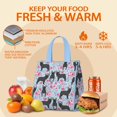 thumbnail image 5 of French Bulldog and Flower Insulated Lunch Bag for Women & Adults,Large Portable Soft Cooler Lunch Bag,Thermal Food Storage Tote with Pearl Cotton,8.66L,8.75x5.75x9.5 Inch, 5 of 6
