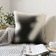 thumbnail image 6 of Fotbe White And Black Rabbit Pattern Velvet Decorative Throw Pillow Covers with Elegant Piping, Soft Plush Cushion Cover for Sofa, Bed, Car, Office-16"x16", 6 of 8