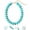 Green Blue, variant on Turquoise Blue Chunky Beaded Necklace for Women, Boho Acrylic Bead Choker with Adjustable Stainless Steel Clasp, Summer Statement Jewelry for Beach Outfits