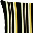 thumbnail image 2 of Jordan Manufacturing 17" x 17" Ripley Lemon Yellow Stripe Square Outdoor Throw Pillow (2 Pack), 2 of 9