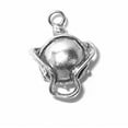 thumbnail image 1 of Sterling Silver 18" .8mm Box Chain 3D Water Canteen Strap Military Pendant Necklace, 1 of 2