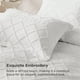 thumbnail image 4 of Funda de edredón, estilo bohemio, tamaño king, blanca, con bordado, 4 of 8