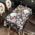 thumbnail image 2 of Pioneer Flower Floral Print Pattern Rectangle Tablecloth 60"x120",Waterproof Polyester Rectangle Table Cloth, Wipeable Spillproof Polyester Tablecloth for Dining, Camping, Indoor and Outdoor, 2 of 6