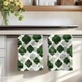 thumbnail image 7 of Dark Green Geometric Moroccan Kitchen Towels Set of 4, Abstract Art Ombre Modern Absorbent Dish Towels for Kitchen, Microfiber Hand Towel, Quick Drying Tea Towel for Cleaning Decorative Dishcloths, 7 of 7