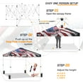 thumbnail image 3 of EAGLE PEAK 10x10 Pop Up Canopy, Instant Outdoor Canopy Tent, Straight Leg Pop Up Tent for Parties, Camping, The Beach and More, 100 Square Feet of Shade, Americana Skull, 3 of 11