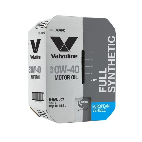 Valvoline European Vehicle Full Synthetic Motor Oil SAE 0W-40 Bay Box (20 Quarts)