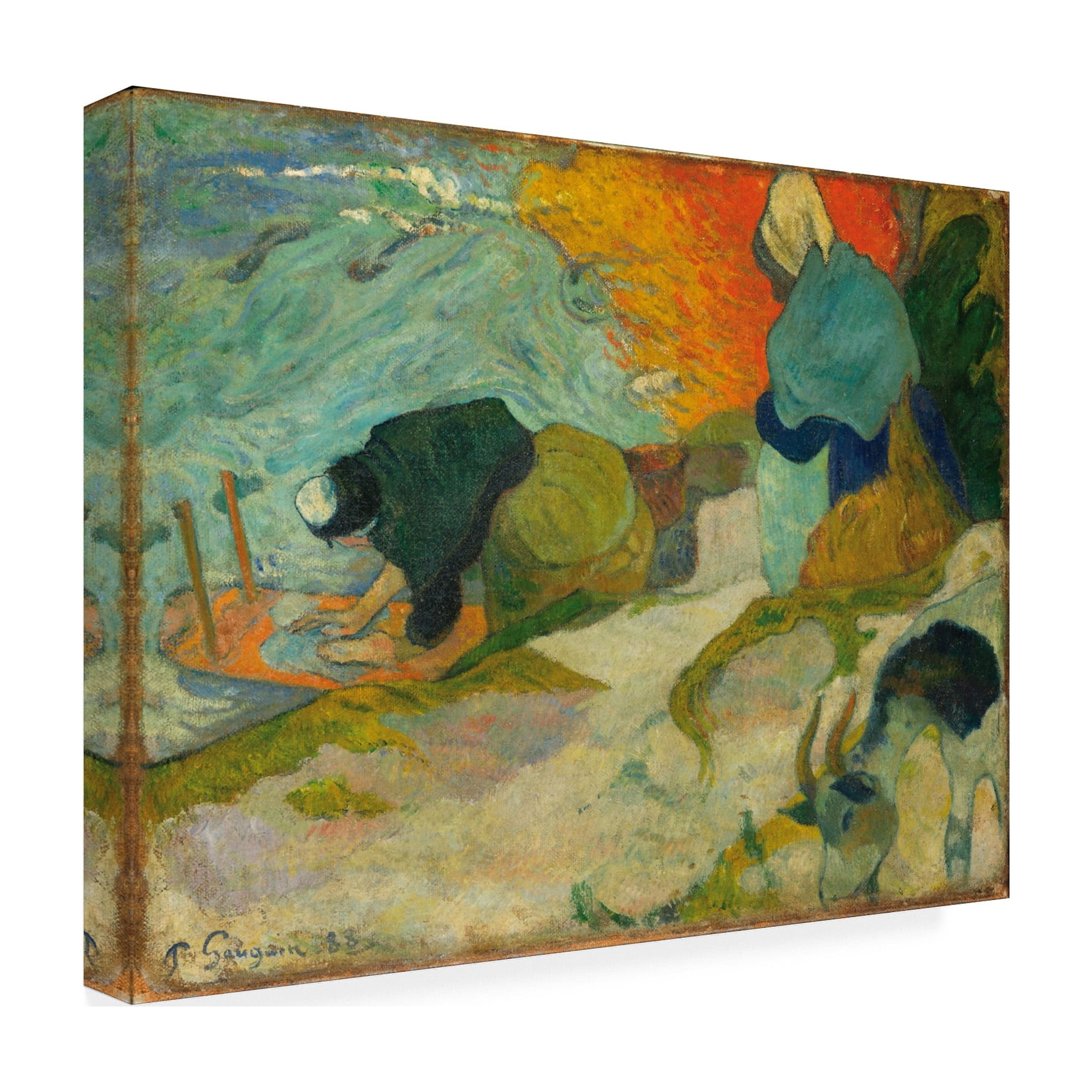 Gauguin 'Washerwomen in Arles' Canvas Art