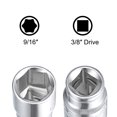 thumbnail image 3 of Matraca de 3/8 pulgadas, 6 puntos, socket poco profundo de 9/16 pulgadas, acero Cr-V, 3 of 3