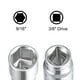 thumbnail image 3 of Matraca de 3/8 pulgadas, 6 puntos, socket poco profundo de 9/16 pulgadas, acero Cr-V, 3 of 3