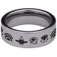 thumbnail image 4 of Egyptian Tungsten Carbide Ring, 4 of 9