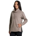 thumbnail image 4 of RBX Active Women's Blended Cotton Fleece Cowl Neck Tunic Sweatshirt, 4 of 6